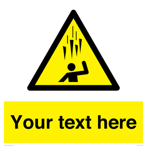 Custom Falling Ice sign